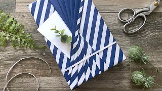 Twisted Bow Gift Wrapping Reversible Paper  Gift Wrapping Ideas [upl. by Allyn826]