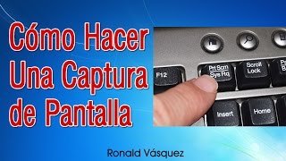 Como hacer una Captura de Pantalla en PC o Laptop [upl. by Livvy]