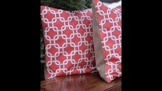 How to Make a No Sew Pillow  DIY TUTORIAL  Thrift Diving [upl. by Monroe82]