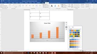 How to create graph in word 2016 [upl. by Galitea]