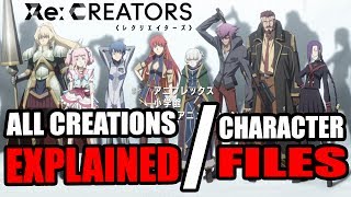 ALL RE CREATORS Creations amp Character Profiles EXPLAINED [upl. by Anirdua188]