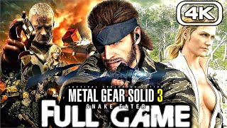 METAL GEAR SOLID 3 Gameplay Walkthrough FULL GAME 4K 60FPS REMASTERED [upl. by Grim]