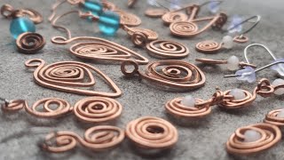 Easy Wire Earring Designs for Beginners [upl. by Eissen]