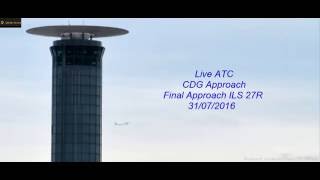 Live ATC  Paris  Roissy CDG Approach  LFPG [upl. by Kavanagh]