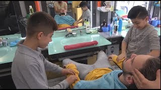 ASMR Turkish Barbers Face  Head and Body Massage 234 [upl. by Brynn412]