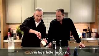 aerolatte  milk frother makes three layer caffè latte macchiato [upl. by Suilienroc669]