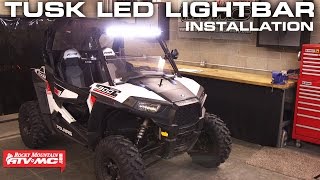 How To Install the Tusk LED Light Bar on a UTV [upl. by Nelehyram289]