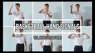 Basketball Hand Signals Violations and Fouls [upl. by Naujyt]