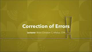 FAR Correction of Errors [upl. by Rolyab]