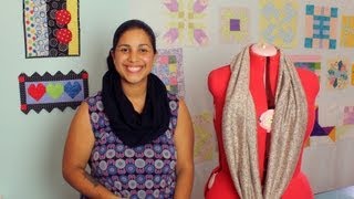 How to Make an Infinity Scarf DIY Sewing Tutorial [upl. by Enyawad76]