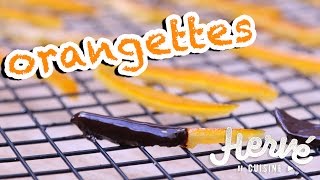 Comment faire les ORANGETTES au chocolat [upl. by Ellerred782]