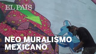 ‘Spaik’ el arte urbano heredero del muralismo mexicano  Cultura [upl. by Clevie]