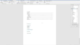 Innehållsförteckning och rubriker i Word [upl. by Lenad]