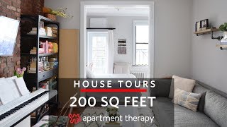 A 200SquareFoot Studio  House Tours  Apartment Therapy [upl. by Ecnarepmet]