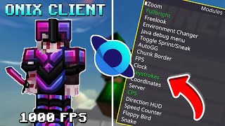 The BEST Minecraft Bedrock Client  Onix Client CPS Counter Keystrokes [upl. by Maure333]