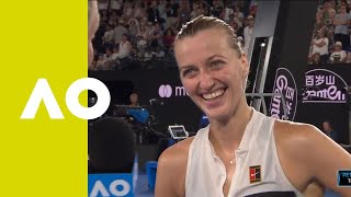 Petra Kvitova oncourt interview SF  Australian Open 2019 [upl. by Akilat]