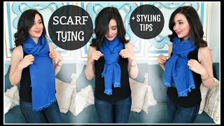 14 SCARF TYING IDEAS  STYLING TIPS [upl. by Rubel]