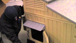 Snap Lock Large Plastic Chicken Coop Video 15 Birds [upl. by Gauthier]