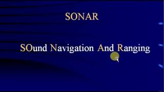 SONAR SOund Navigation And Ranging What is SONAR its working principle and applications [upl. by Euginimod94]