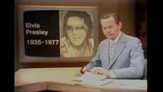 Elvis Presley News Report of his death  August 16 1977 [upl. by Odarnoc]