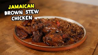 EASIEST Jamaican Brown Stew Chicken recipe  ABSOLUTELY DELICIOUS [upl. by Aynatal]