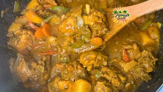 How To Make Jamaican Curry Chicken  Easy Curry Chicken Recipe [upl. by Nosaes]