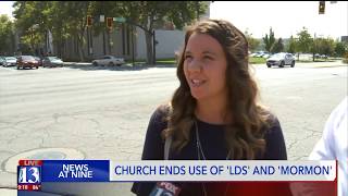 Mormons in Utah react to New Name Guidelines for LDS Church [upl. by Mungam668]