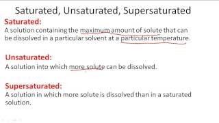 Saturated Unsaturated Supersaturated [upl. by Jerome]