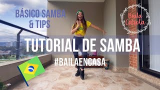 TUTORIAL SAMBA  COMO BAILAR SAMBA 🇧🇷 [upl. by Sebastiano58]