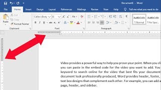 How to Show Ruler in Word [upl. by Annirtak]