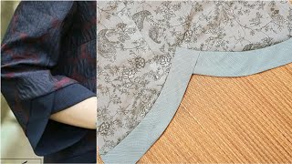 Sleeves V Cuff design cutting and stitching [upl. by Felisha471]