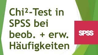 ChiQuadratUnabhängigkeitstest in SPSS durchführen  Daten analysieren in SPSS 22 [upl. by Atinuahs]