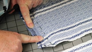 How to Fold Beautiful Woven Hems  Finishing Weaving [upl. by Yerrot]