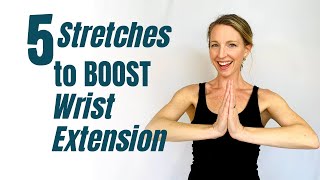 Top 5 Wrist Stretches to BOOST your Wrist Extension [upl. by Kirt]