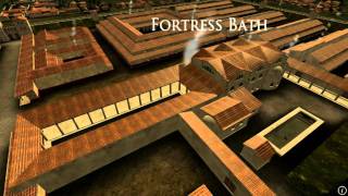 Animation of ancient Roman Fort in Caerleon Wales [upl. by Vowel]