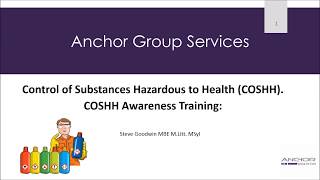 COSHH Training 2017 [upl. by Ydnagrub]