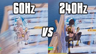 Testing 60Hz vs 144Hz vs 240Hz On Fortnite  Refresh Rate Comparison [upl. by Ltsyrk471]