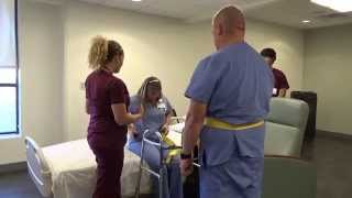 Physical Therapy Transfer Training  How To Transfer From Wheelchair To Bed [upl. by Jodie]