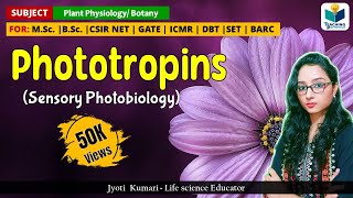 PHOTOTROPIN  CSIRNET  GATE  Plant biology  sensory photobiology [upl. by Jock]