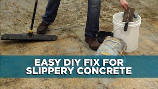 An Easy Fix for Slippery Concrete [upl. by Ylnevaeh]