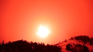 Worlds largest firework turns night into day about a mile over Colorado [upl. by Haikan]