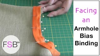 Facing an Armhole with Bias Binding [upl. by Hesper]