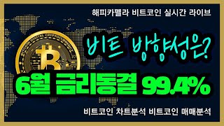 비트코인 실시간 6월 금리 동결가능성 994 비트코인의 방향성은 610 점심💎비트코인 비트코인실시간 이더리움 리플 cryptocurrency 차트분석 [upl. by Vashtee]