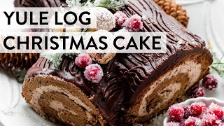 Yule Log Christmas Cake  Sallys Baking Recipes [upl. by Brana]