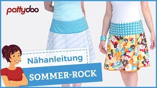 Rock mit Reißverschluss nähen für Anfänger [upl. by Arreyt513]