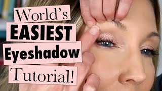 Makeup 101 for MATURE Beginners  Worlds EASIEST Eyeshadow Tutorial [upl. by Bautram813]