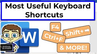 Most Useful Microsoft Word Keyboard Shortcuts [upl. by Eessej]