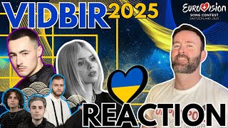 🇺🇦 Vidbir REACTION All Songs  Ukraine🇺🇦  Eurovision 2025 [upl. by Enert]