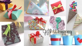 10 Fantastic Gift Wrap Ideas  Paper Crafts  Compilation [upl. by Trilby]