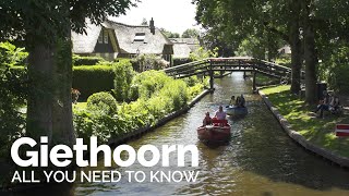 Giethoorn 4K The beautiful village in Holland without roads [upl. by Milburn]